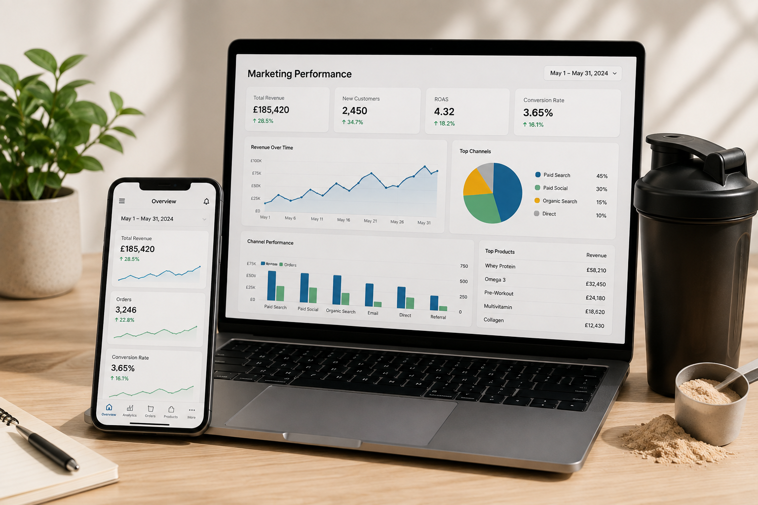 Sports nutrition marketing agency UK